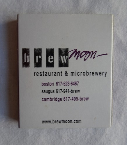 Vintage matchbox brew moon - vintage,